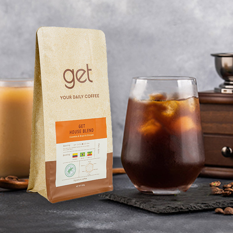 Kávové vrecko s osemstranným uzáverom 250 g – 1 kg Kávové vrecko s osemstranným uzáverom 250 g – 1 kg